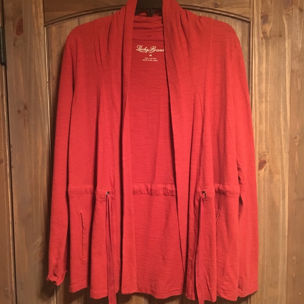 Lucky Brand waist tie cardigan